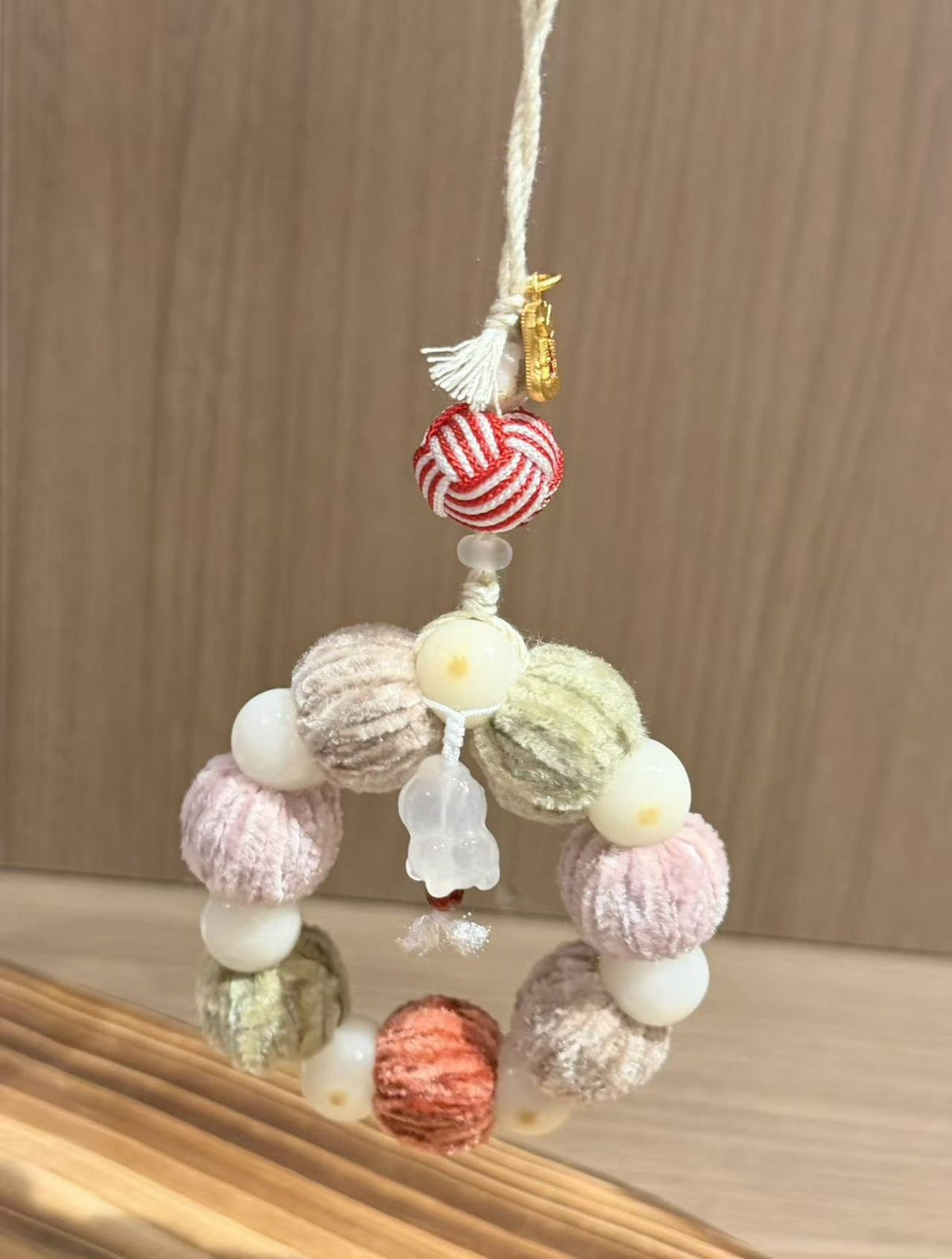 Pastel Woven Bead Cultural Ornament — product image 1