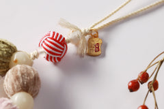 Bamboo & Double Seals Red Sandalwood Bracelet