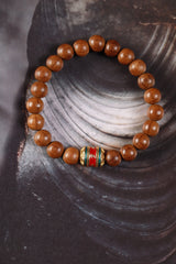 Six Paramitas Wood & Mantra Bracelet