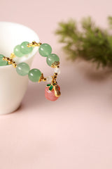 Emerald Forest Green Jade Wrap Bracelet