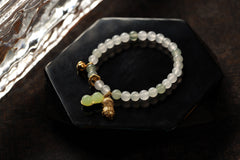 Double Blessings Green Jade Fortune Bracelet