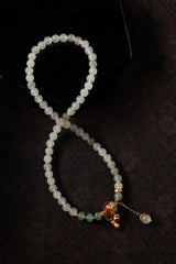 Dunhuang Radiance Green Jade Multi-Loop Bracelet