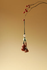 Auspicious Deer Blackwood & Gilded Charm