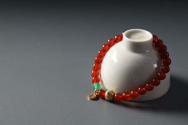 Mindful Red Agate Bracelet | Meaningful Gift