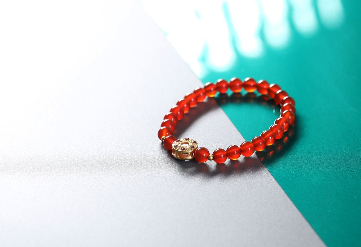 Gentle Red Agate Bracelet - Meaningful Gift