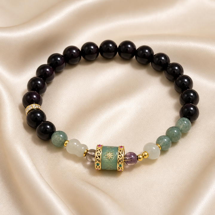 Black & Green Beaded Bracelet | Style XYZT0753 — product image 1