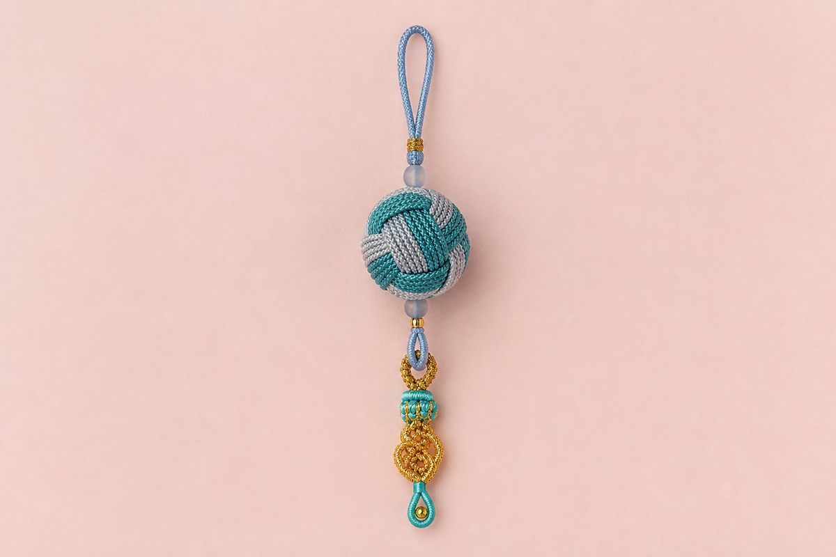 Blue Woven Tassel Charm — product image 1
