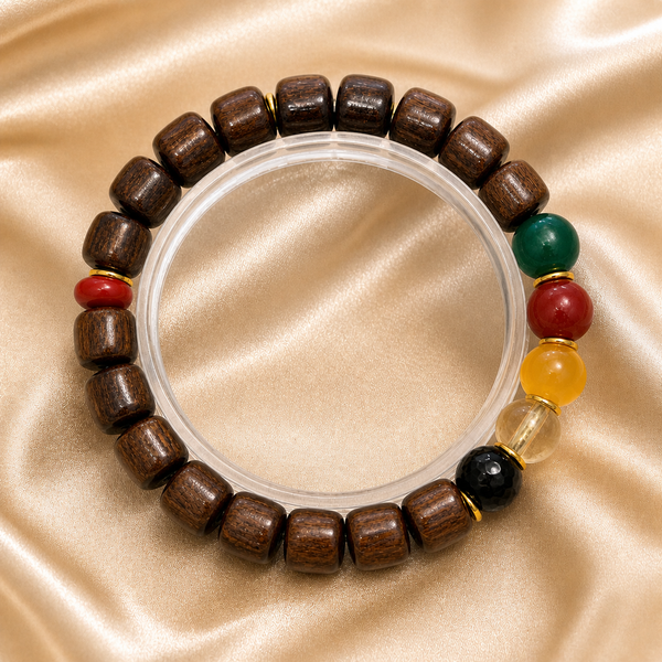 Brown Wood Bead Bracelet - Style LT0021