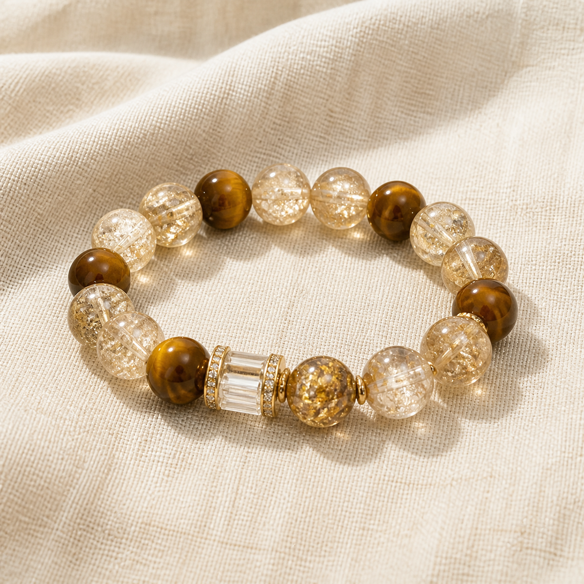 Golden Crystal Beaded Bracelet - product image 2