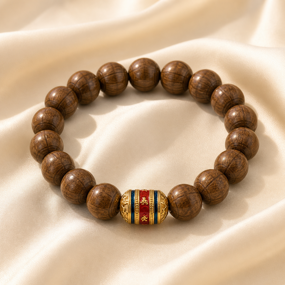 Six-Path Wood Bracelet | Meaningful Buddhist-Inspired Gift — product image 1
