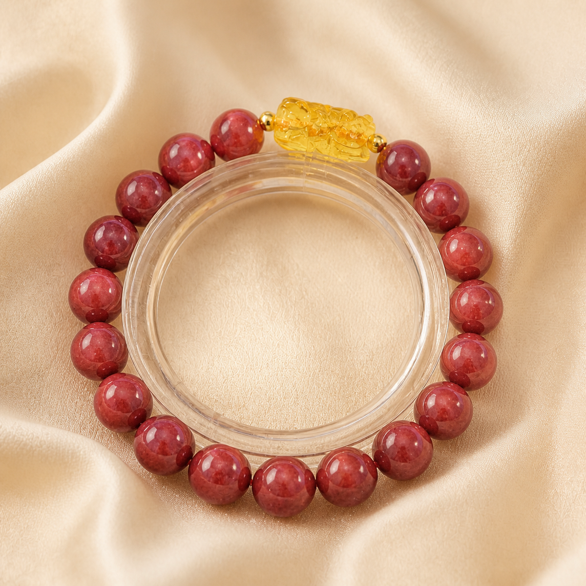 Red Beaded Pixiu Bracelet | Meaningful Gift