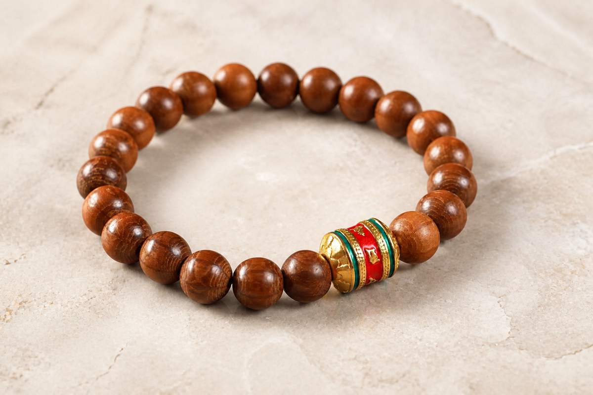 Six Paramitas wood bracelet