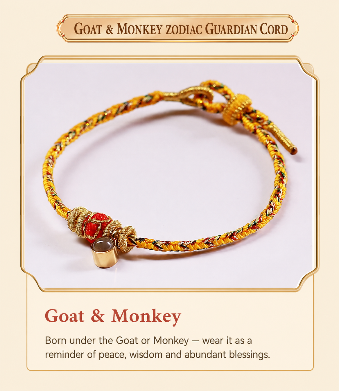 English Eight Zodiac Guardian Red Cord Bracelet style 6