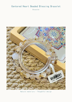 Golden Rutile & Clear Quartz Beaded Bracelet — product detail