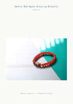 Gentle Red Agate Blessing Bracelet - product detail