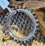 Aged Golden Nanmu Wood Bracelet - Style JSNM0162 - product detail image 7