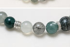 Green & Gray Crystal Beaded Bracelet — product image 8