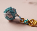 Blue Woven Tassel Charm — alternate angle