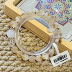 Golden Rutile & Clear Quartz Beaded Bracelet — product image 3