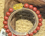 Red Beaded Pixiu Bracelet | Meaningful Gift — alternate angle