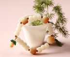 Lotus Serenity White Jade Bodhi Bracelet - alternate angle