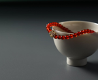 Steady Red Agate Bracelet | Meaningful Gift — alternate angle