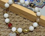 Serene Journey Beaded Blessing Bracelet - alternate angle