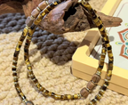 Brown Beaded Necklace | Meaningful Gift — alternate angle