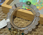 White Agate Bracelet - alternate angle