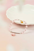 Peach Blossom Rose Quartz Love Bracelet product view