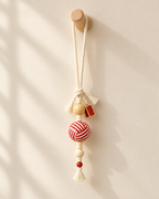 Bamboo & Double Seals woven cord charm - product photo