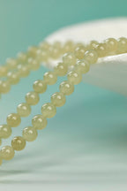 Pale Green Jade Lotus Multi-Wrap Bracelet | Layered Design — product image 5