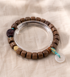 Abundance & Peace Green Sandalwood Bracelet