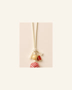 Bamboo & Double Seals woven cord charm - product photo