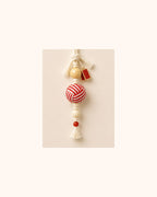 Bamboo & Double Seals woven cord charm - product photo