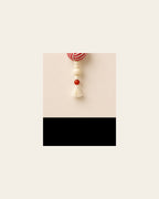 Bamboo & Double Seals woven cord charm - product photo