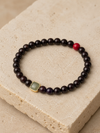 Mountain Hues Sandalwood Garnet Bracelet - alternate angle