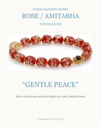 Dog & Pig - Amitabha | Zodiac blessing bracelet