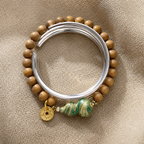 Old-Mountain Sandalwood And Lacquer Bracelet - Product image 3