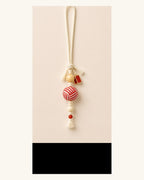 Bamboo & Double Seals woven cord charm - product photo
