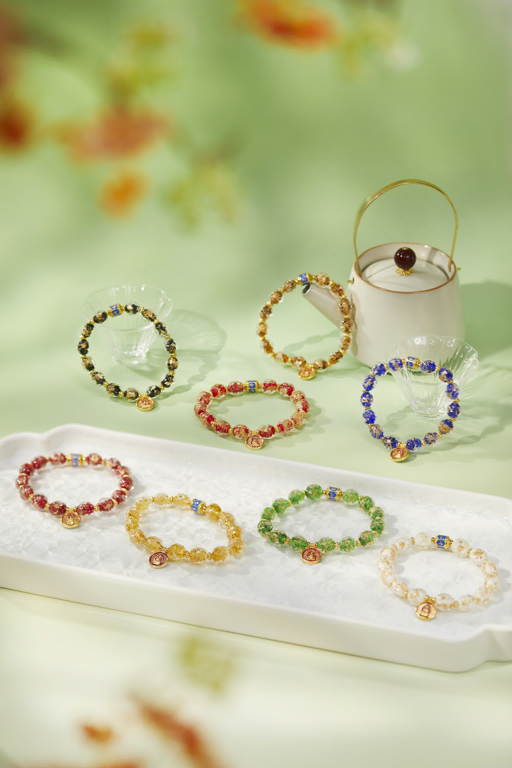 Eight Zodiac Guardians Incense Ash Bracelet