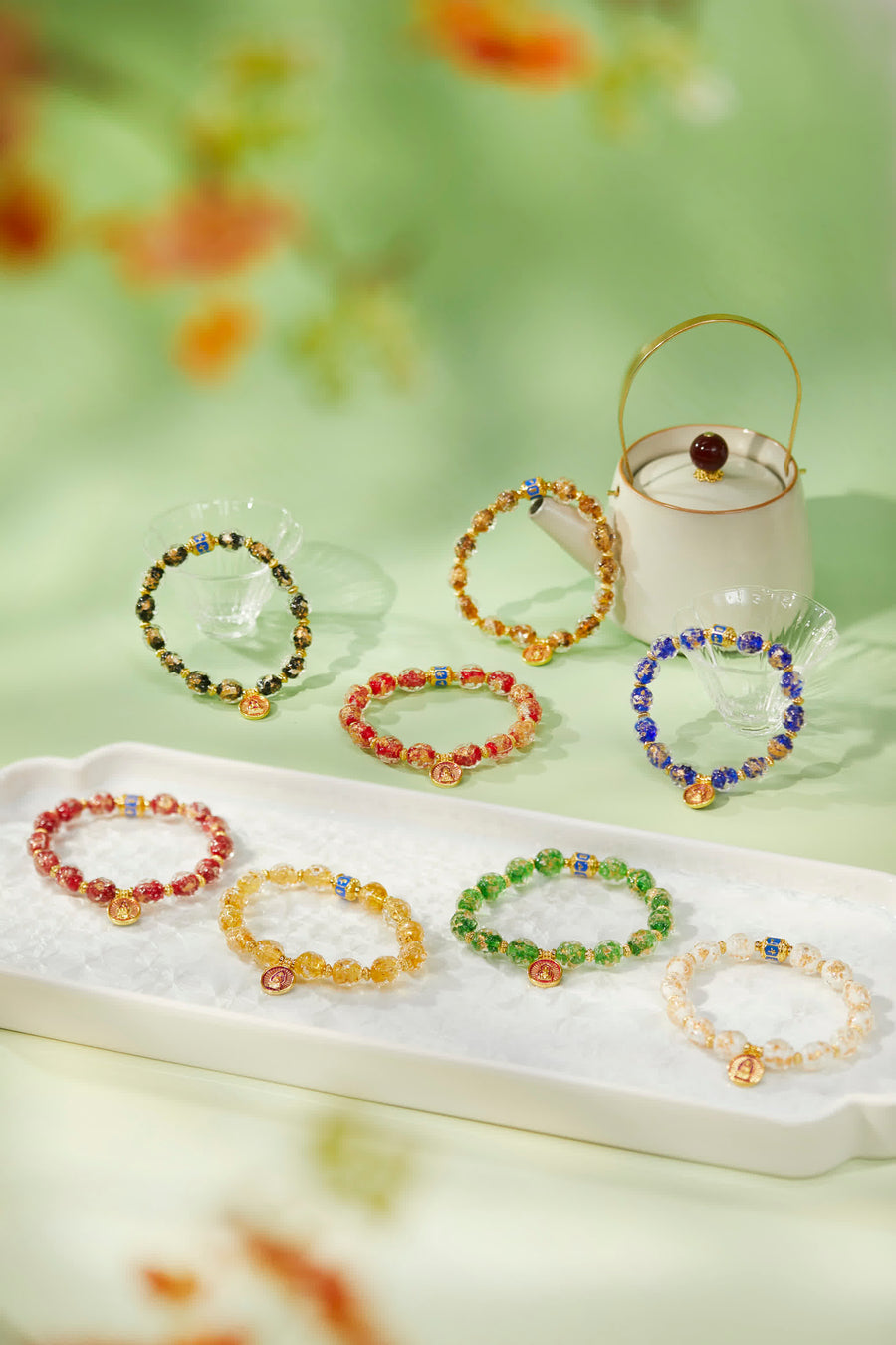 Eight Zodiac Guardians Incense Ash Bracelet