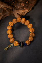 Vajra Bodhi & Black Agate Mindful Bracelet – Image 4