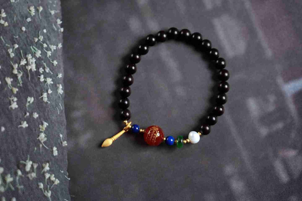 Grounded Moment Beaded Blessing Bracelet – Image 1