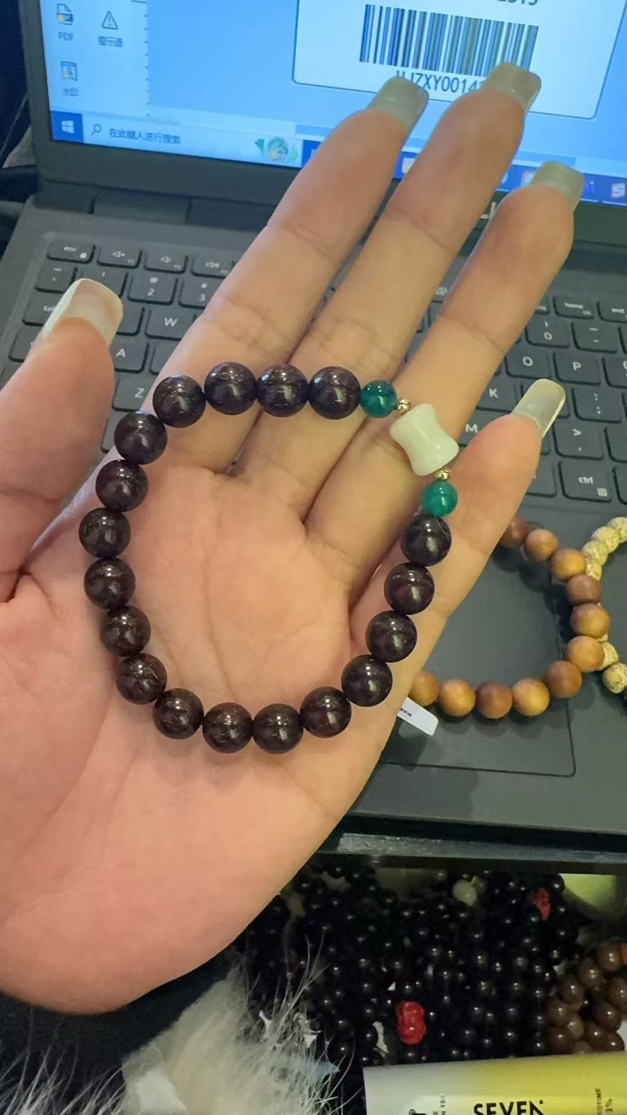 Peaceful Journey Beaded Blessing Bracelet – Image 1