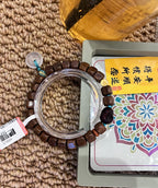 Abundance & Peace Green Sandalwood Bracelet – Image 3