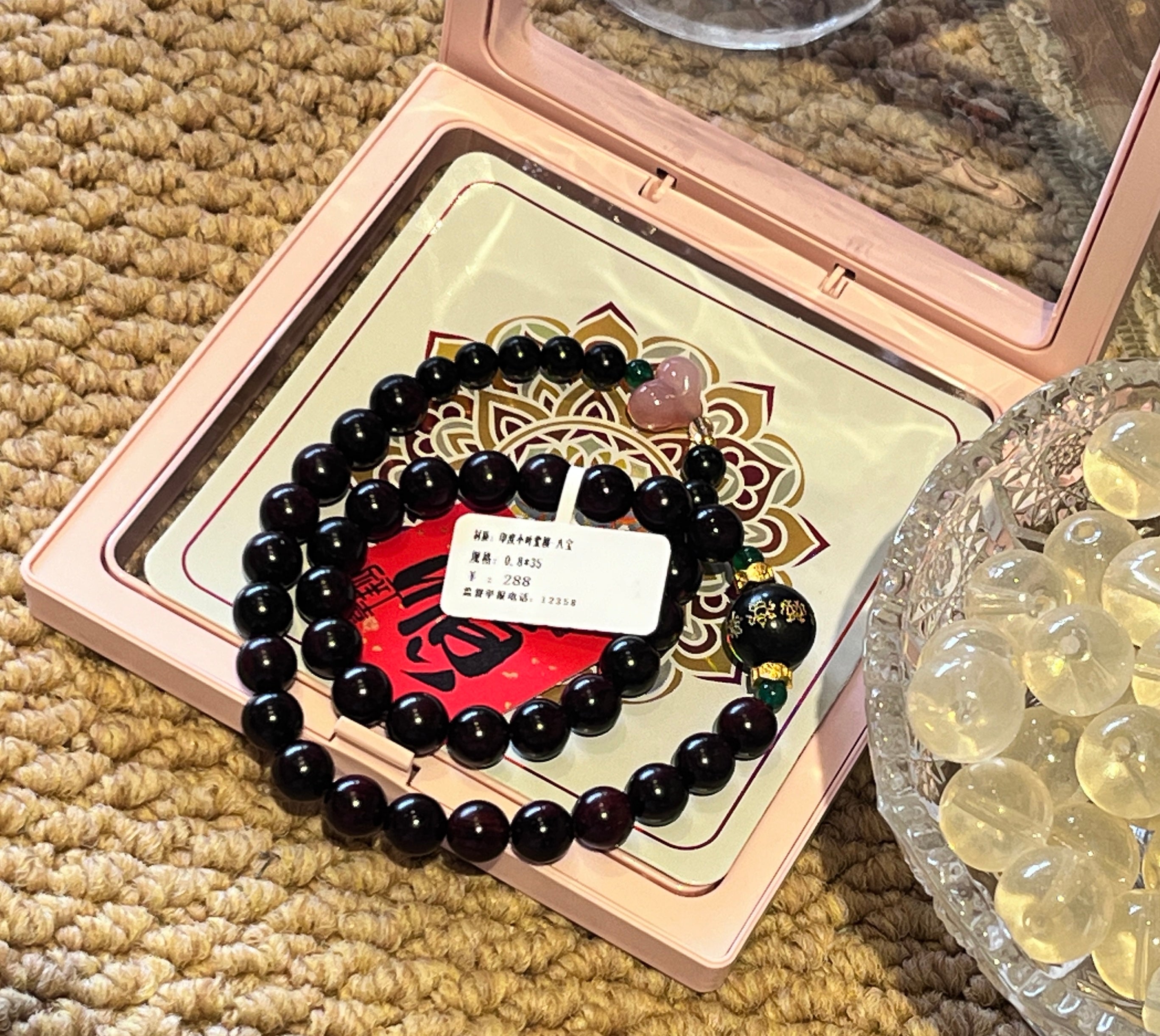 Joyful Mountain Red Sandalwood Blessing Beads