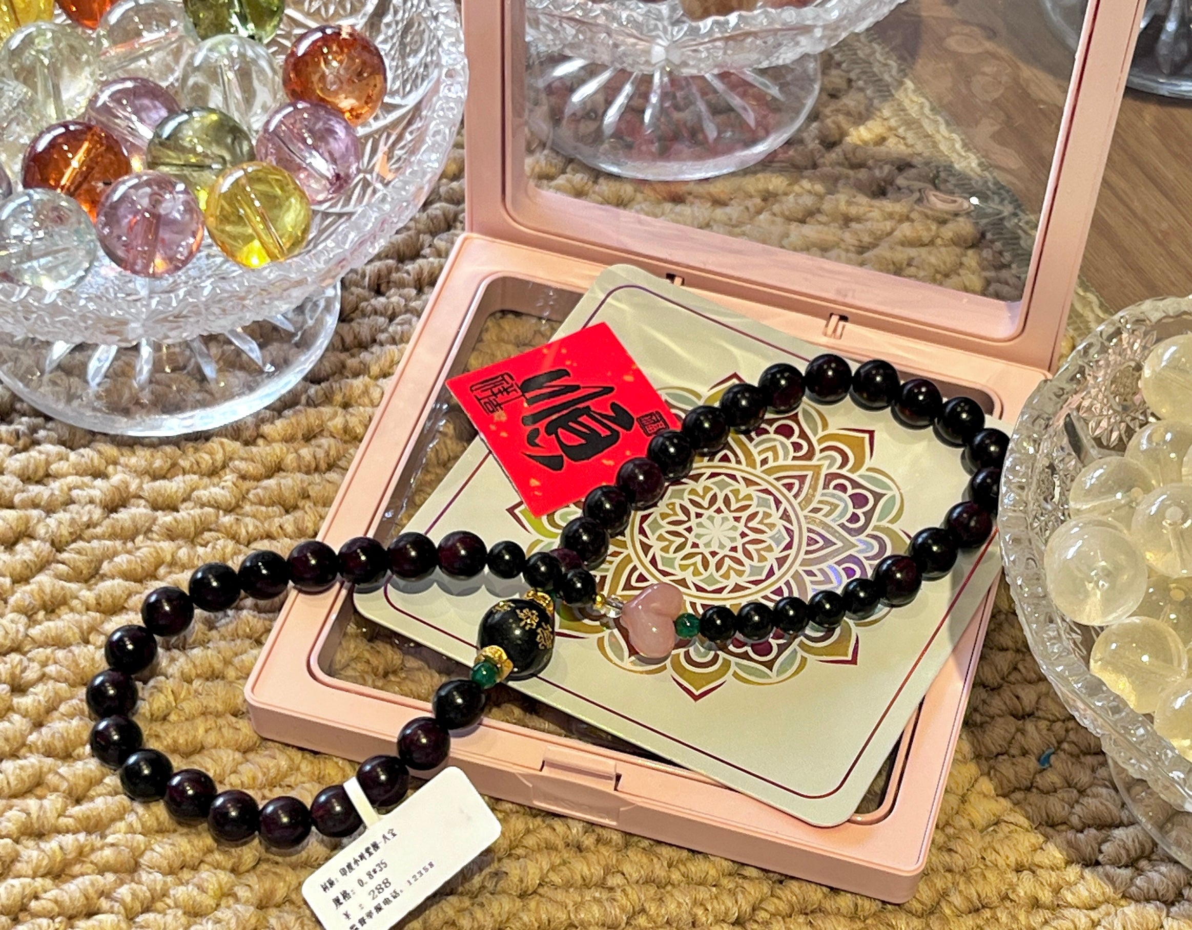 Joyful Mountain Red Sandalwood Blessing Beads