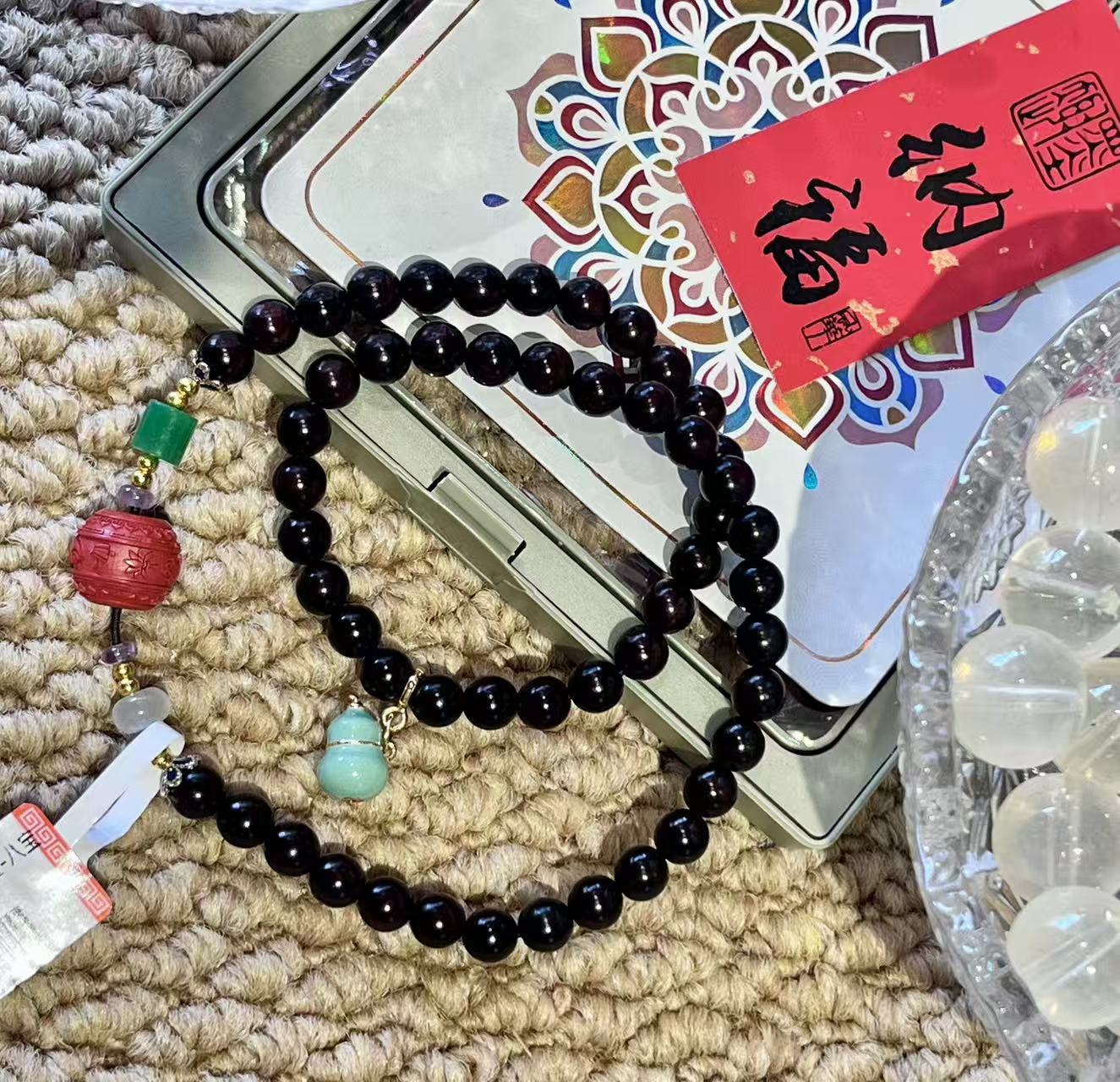 Quiet Mountain Red Sandalwood Blessing Beads