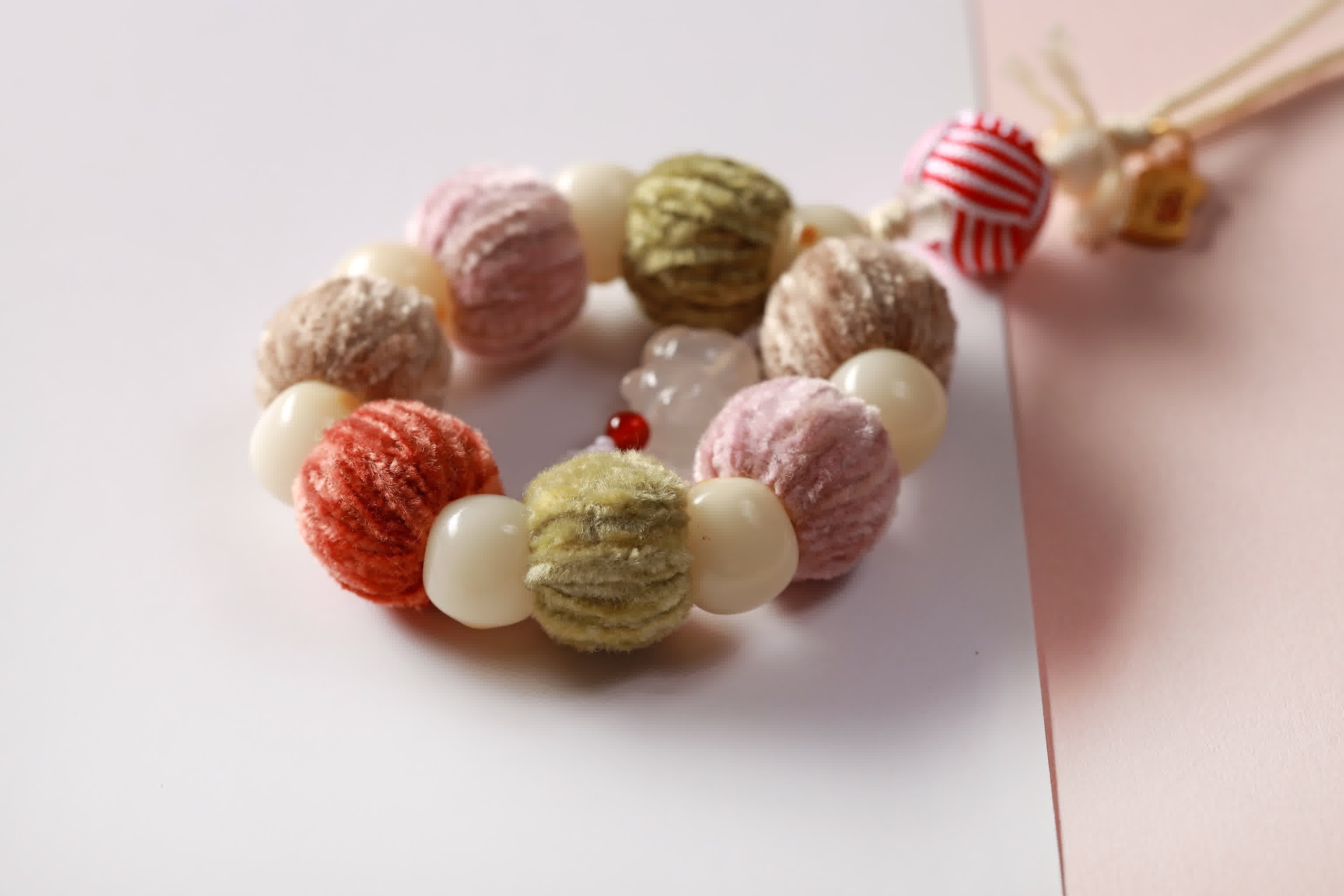 Bamboo & Double Seals Red Sandalwood Bracelet